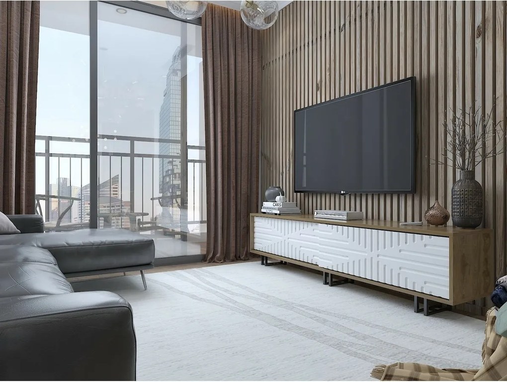 Stolik pod telewizor Askak White