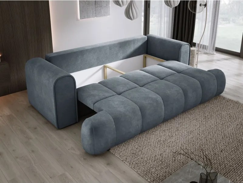 Sofa COCO z funkcja spania i pojemnikiem SZARY CLOUD 84
