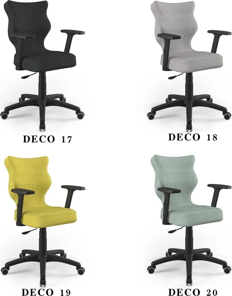 Ergonomiczne krzesło dla nauczycieli Uni rozmiar 6-7 podstawa czarna