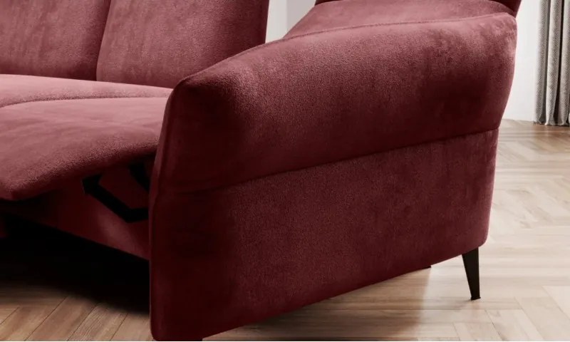 Narożnik STELVIO S L Lewostronny z układ elektrycznej głebokości siedziska i oparcia WERSAL