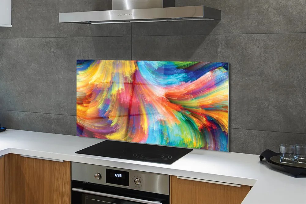 Panel Kuchenny Szklany Dynamiczny Rytm Barw