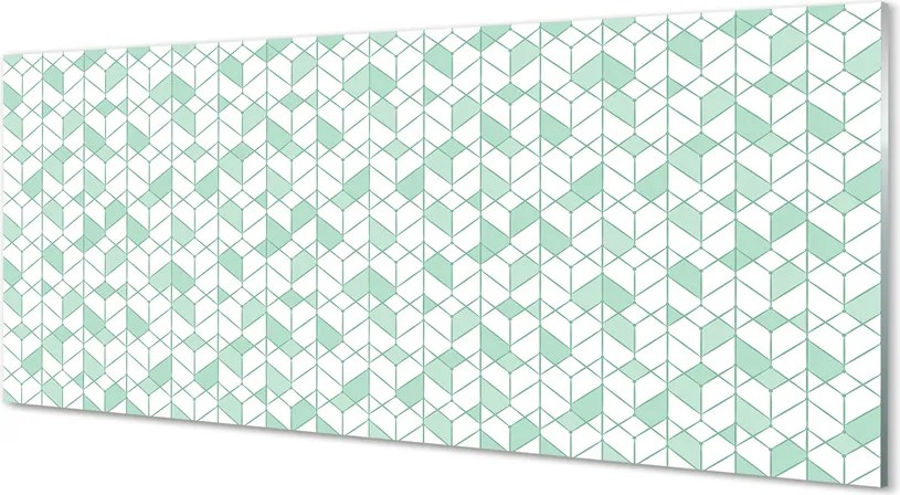 Panel szklany do Kuchni Nowoczesne Sześciany 3D