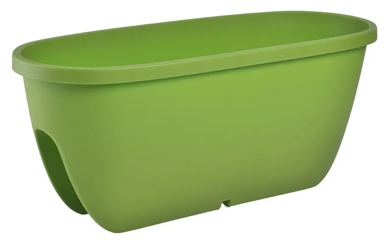 Gardenico Doniczka balkonowa na poręcz Balconia OVI zielony, śr. 60 cm, śred. 60 cm