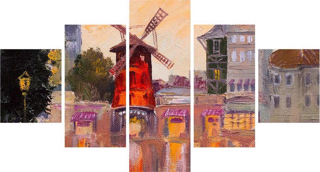 Obraz - Moulin Rouge, Paryż, Francja (125x70 cm)