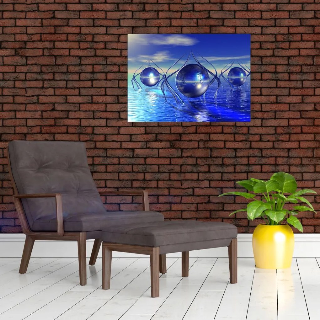 Obraz abstrakcji - woda (70x50 cm)