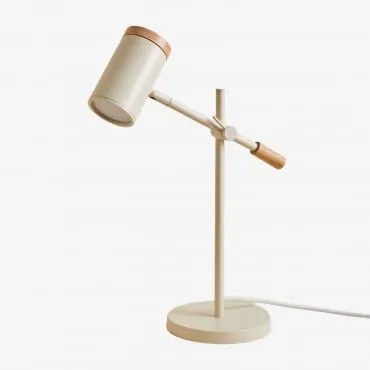 Lampa Stołowa Regulowana Z Żelaza Amaranto Kremowa Tapioca - Sklum