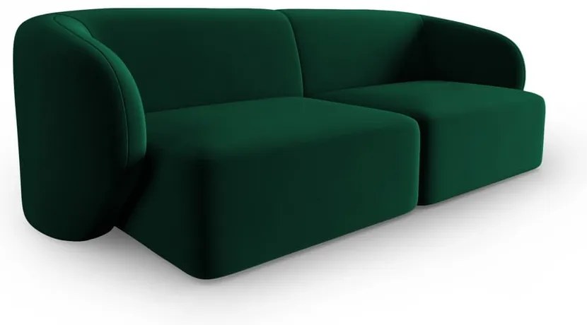 Zielona aksamitna sofa 188 cm Paolo – Milo Casa