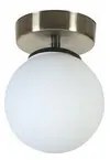 Lampa sufitowa Yeni Can Tekli Mat Krom Beyaz CamliAvize, biała