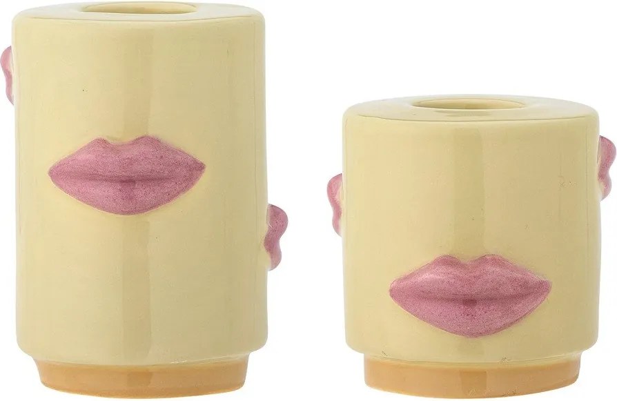 Kamionkowe świeczniki zestaw 2 szt. Sassy – Bloomingville