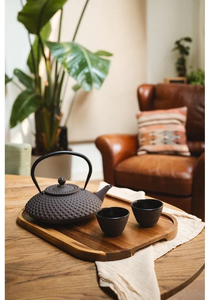 Bordowy żeliwny dzbanek do herbaty 1,25 l Xilin – Bredemeijer