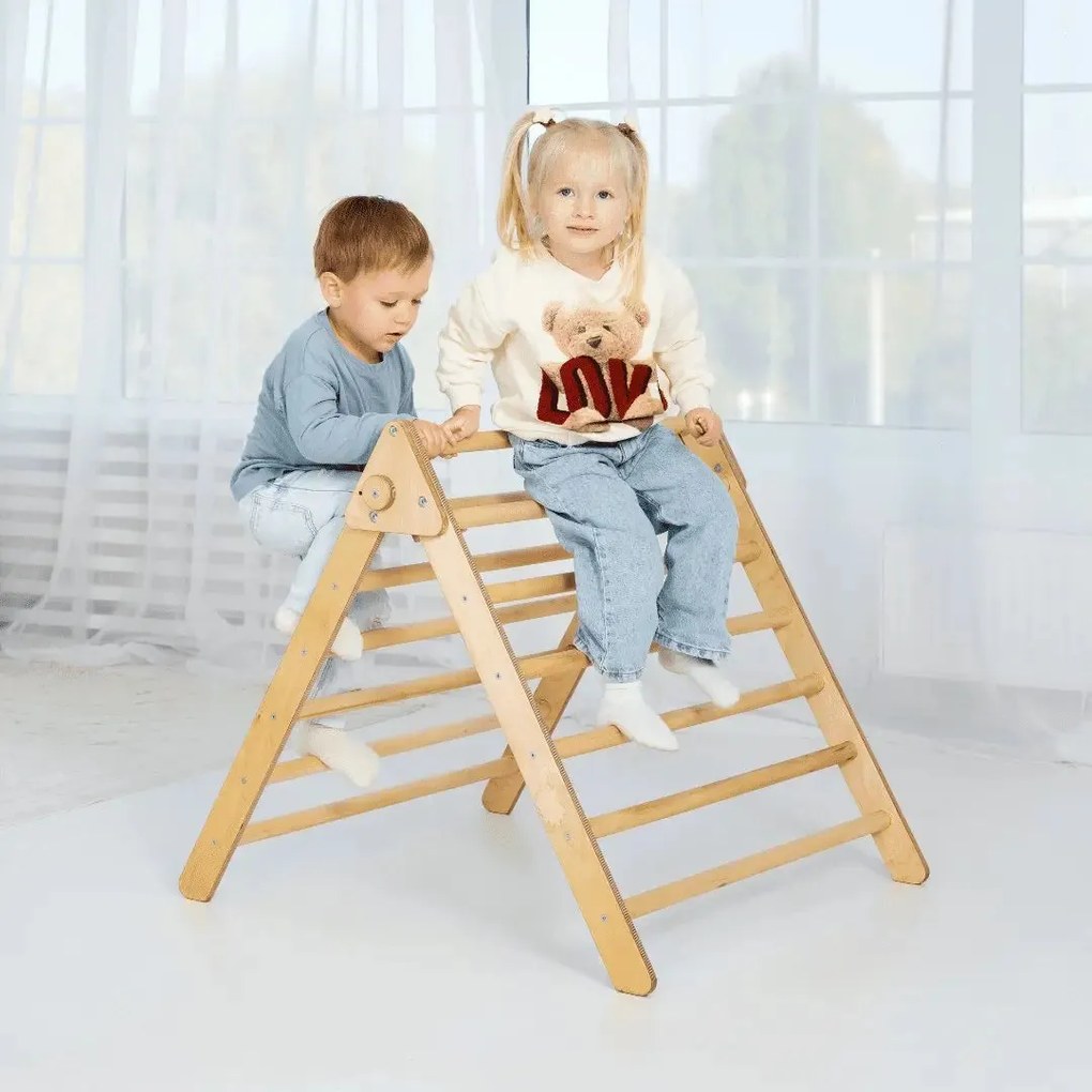 Drabinka dwustronna Montessori dla maluchów w wieku 1-7 lat