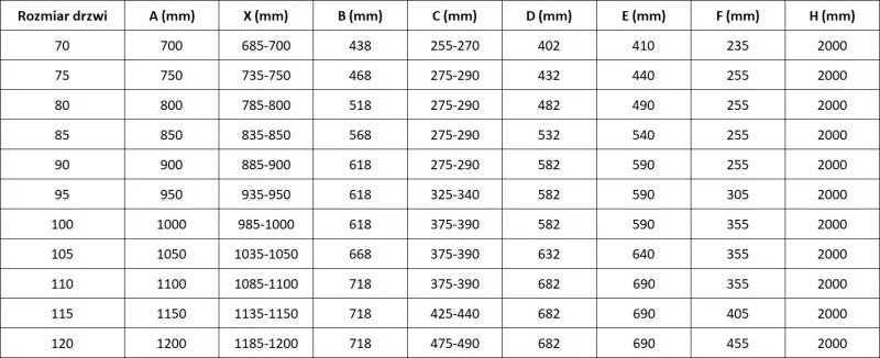 Mexen Mist-H drzwi prysznicowe uchylne lewe 105 cm, transparent, złote szczotkowane - 8A5-105-000-55-00-L