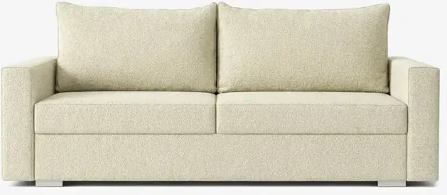 Sofa z Funkcją Spania DRAVOS Kremowa Japandi