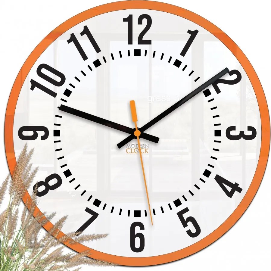 Zegar ścienny okrągły cichy klasyczny akrylowy na ścianę duże cyfry stylowy