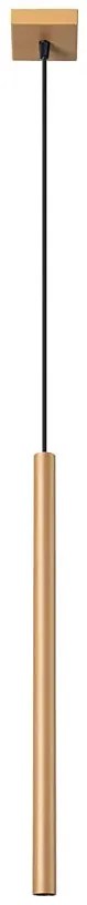 Złota nowoczesna lampa wisząca tuba - 3X A377 C7-W69