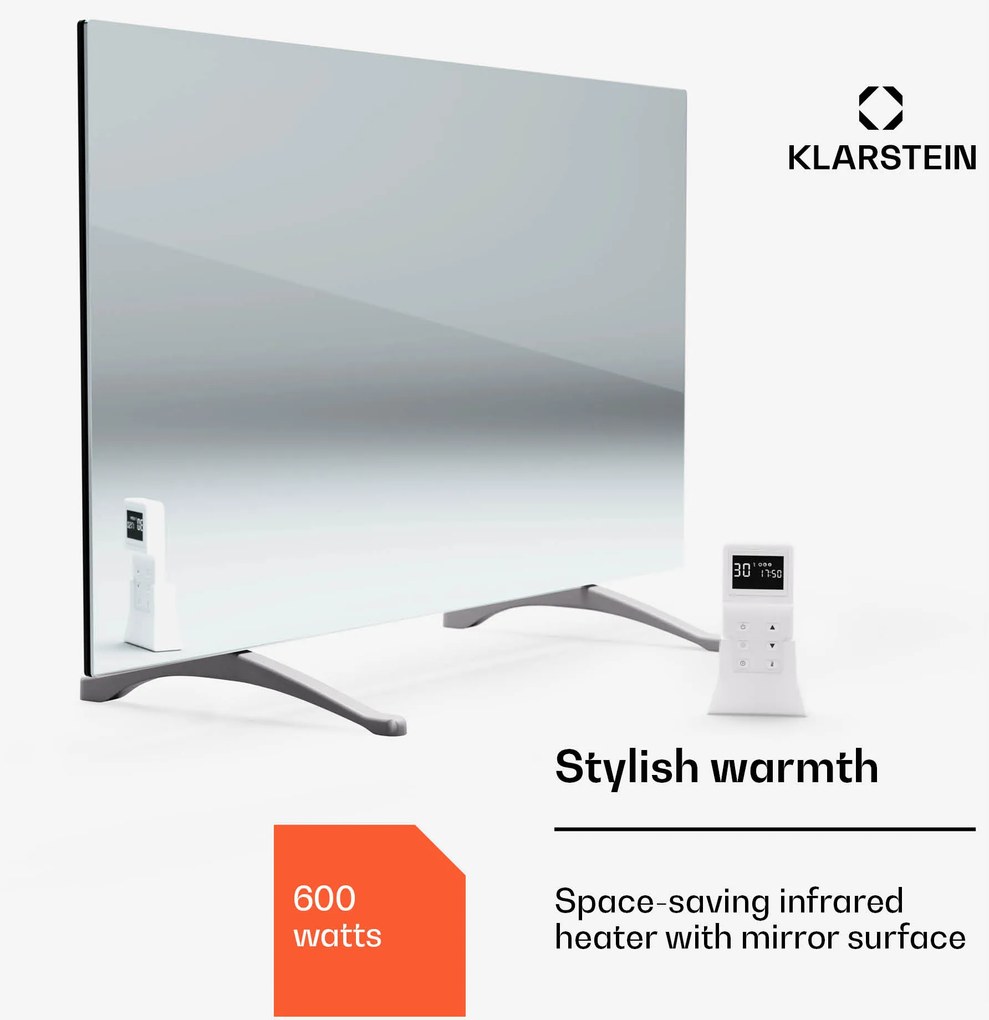 Klarstein Marvel 600W 60x100cm Panel na podczerwień lustro