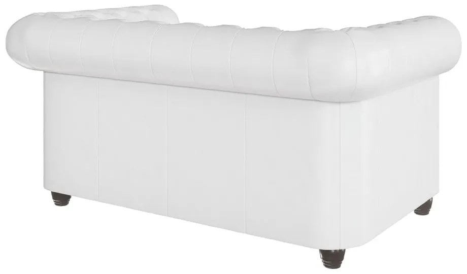 Biała sofa z imitacji skóry 148 cm York – Ropez