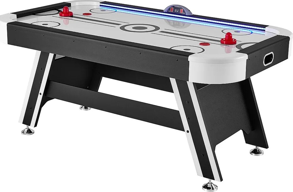 Stół bilardowy, SucceBuy 183 cm Air Hockey z wynikiem LED, krążkami i popychaczami w zestawie