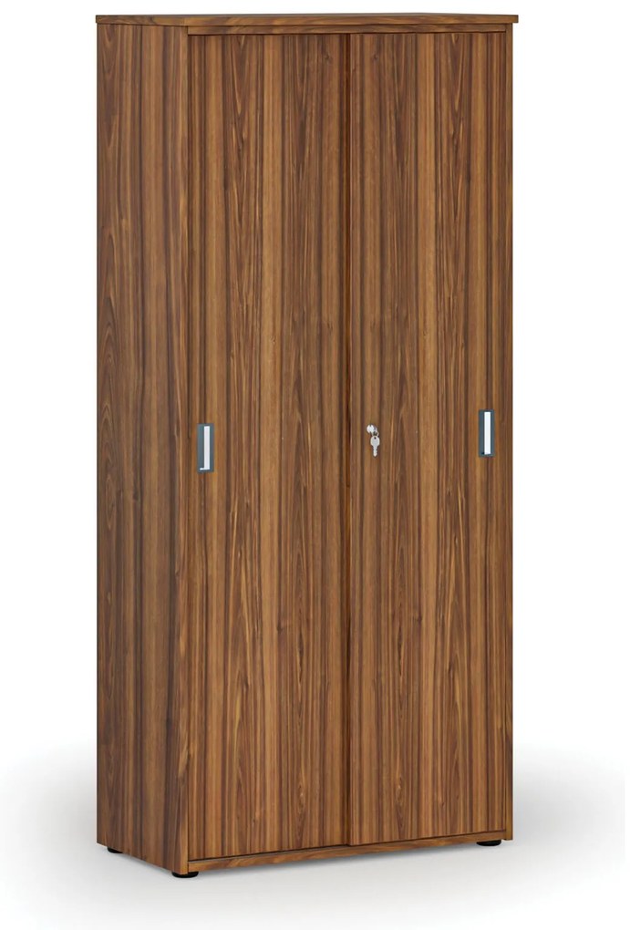 Szafa z drzwiami przesuwnymi PRIMO WOOD, 800 x 420 x 1781 mm, orzech
