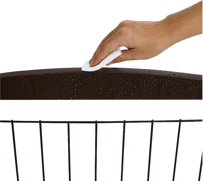 Składane Ogrodzenie dla Psów SucceBuy ，81 x 245cm, Wolnostojące, Brązowe