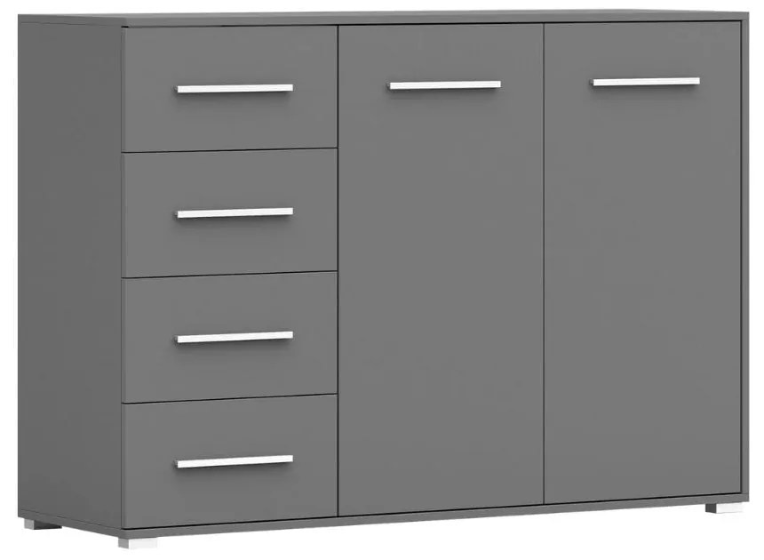 Komoda Fiesta 4S2D 135 cm - grafit
