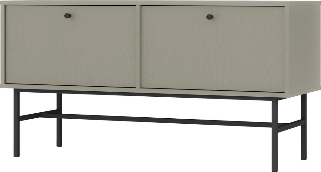 Szafka RTV TORINO - Zielony / Wysokość 62.5 cm / 120,6 cm / Bez szuflad