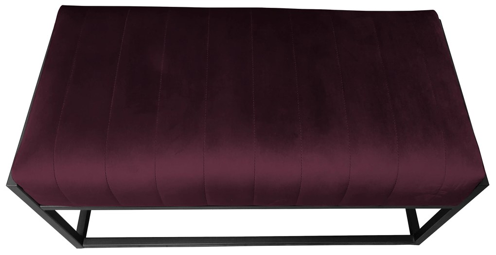 Ławka KAYA LOFT MG02 pufa podnóżek metal