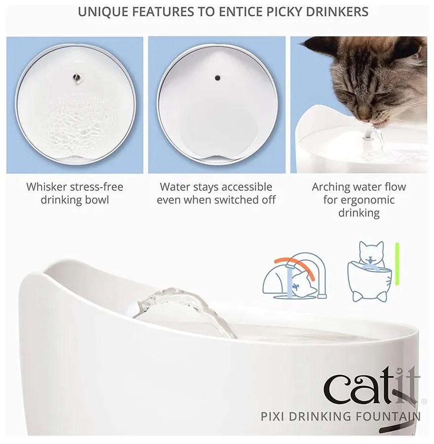 Poidełko fontanna dla kota ø 22 cm Catit Pixi – Plaček Pet Products