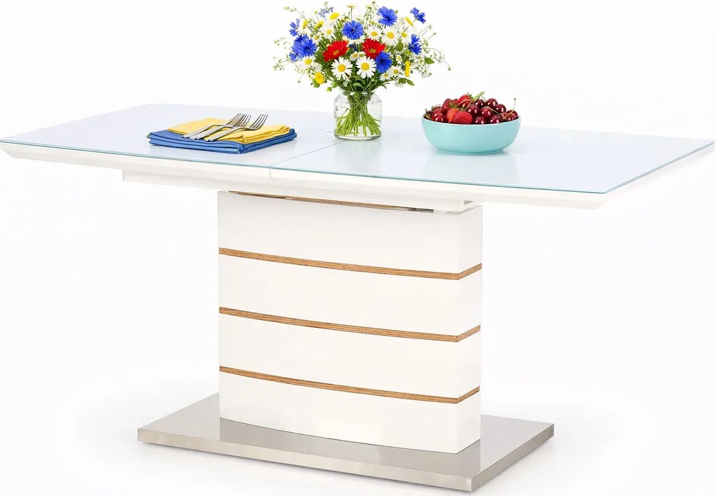 Biały stół rozkładany M8-K23