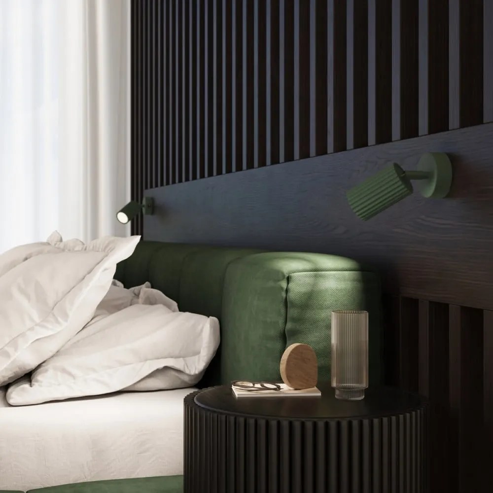 Zielona lampa punktowa 8x16 cm Gleam – Sollux