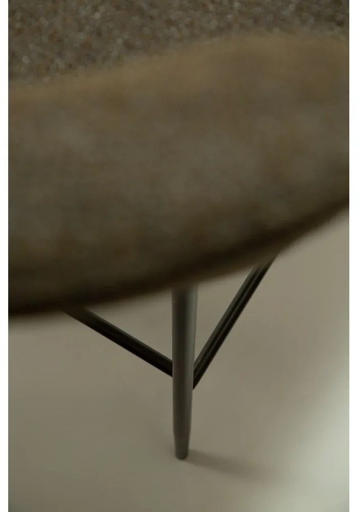 Tapicerowany hoker w kolorze khaki (wysokość siedziska 67,5 cm) Glam – DAN-FORM Denmark