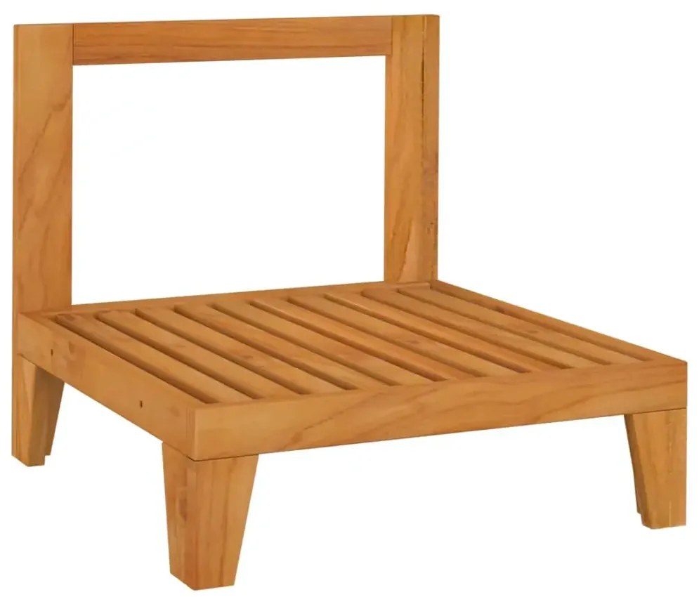 Drewniany fotel ogrodowy z kremowymi poduszkami W1-D85