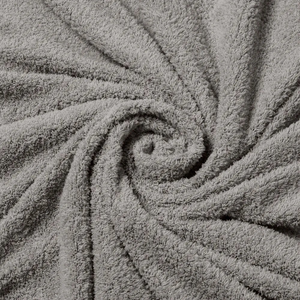 Antracytowa pościel dwuosobowa z mikropluszu 240x220 cm Helena – douceur d'intérieur