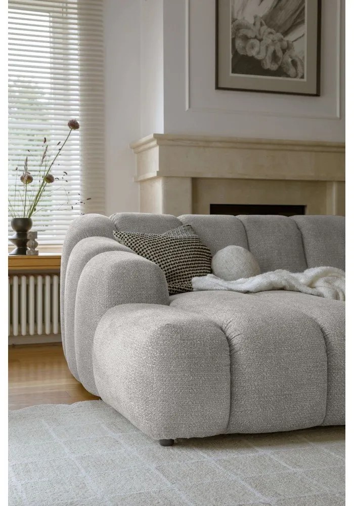 Jasnoszary narożnik (lewostronny/z szezlongiem) Shell – Miuform