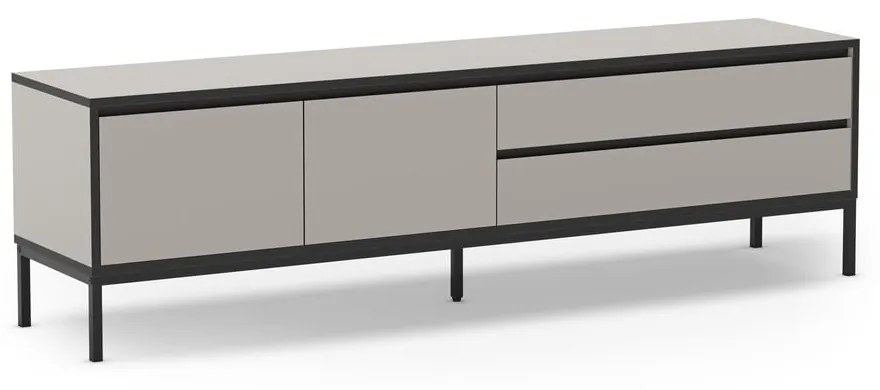 Szarobeżowa szafka pod TV 180x55 cm Lorenza – Marckeric