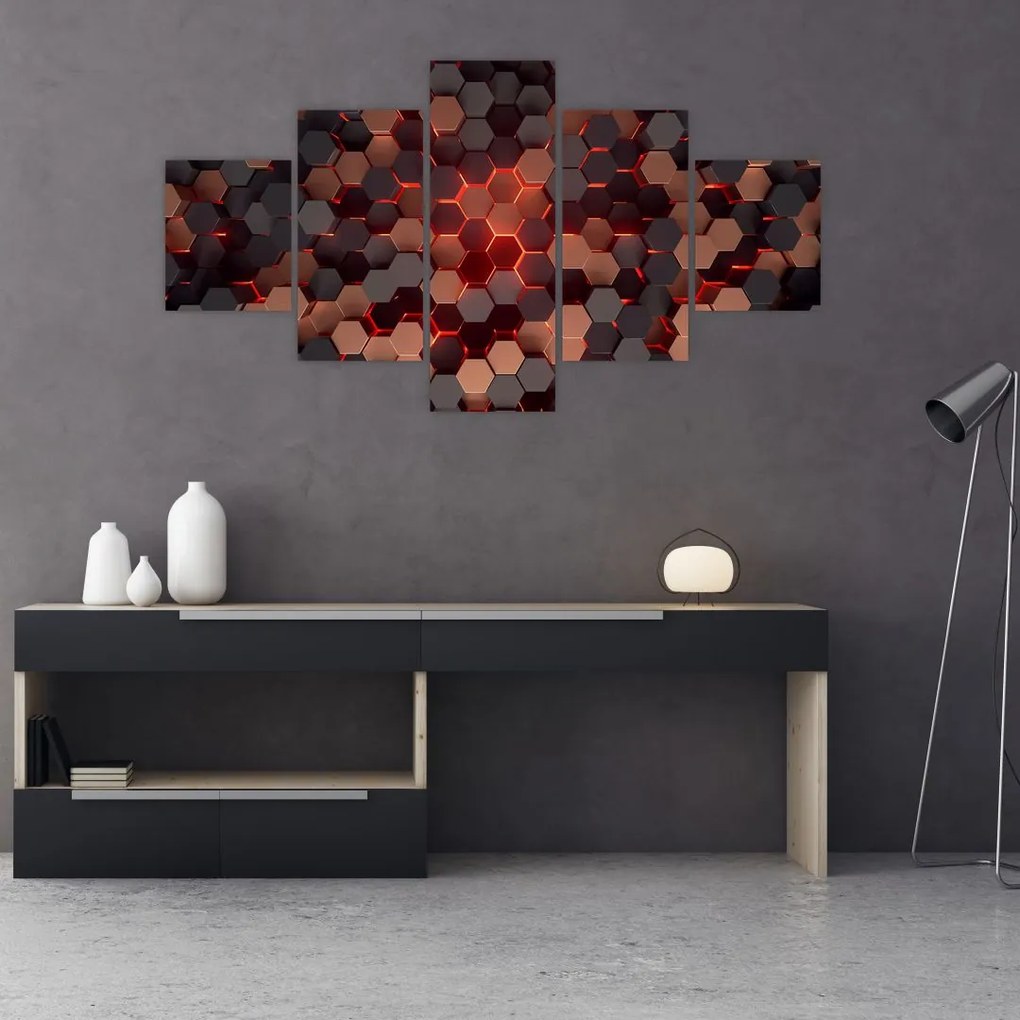 Obraz - Futurystyczna abstrakcja (125x70 cm)