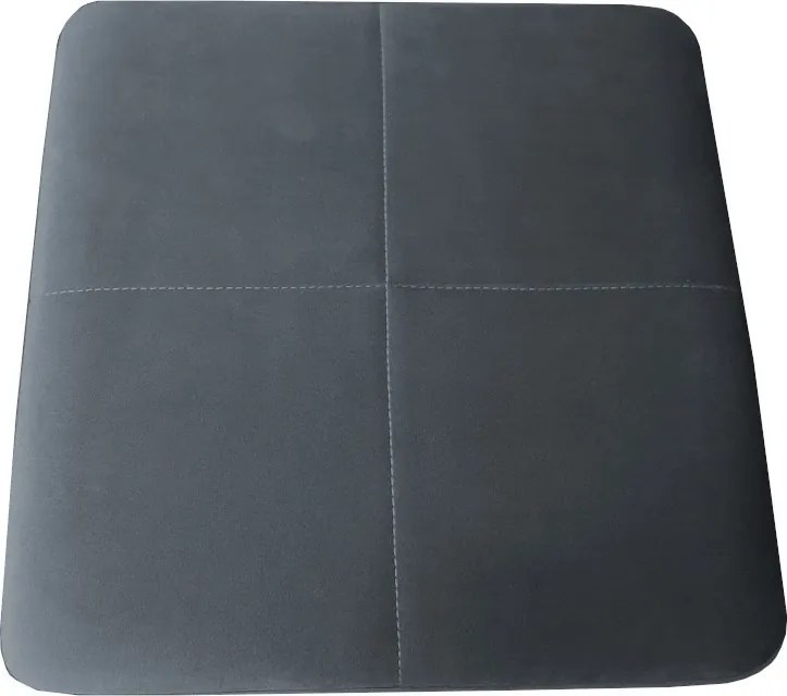 Taboret KLASYK tkanina Welur stelaż metalowy : Kolor Stelaża - Czarny , Kolor tkaniny - VELVET - BL14, Typ tkaniny - Velvet, Wysokość - 45 cm