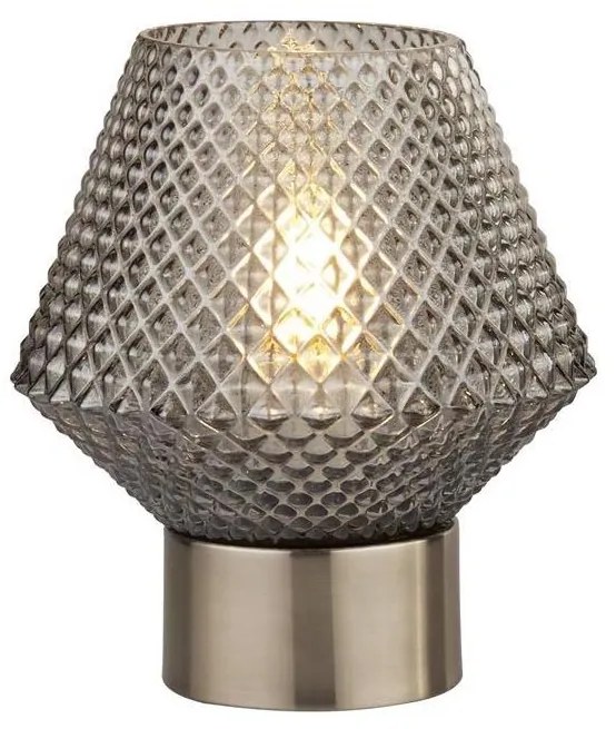 Searchlight EU60754SM - Lampa stołowa AVIA 1xE27/7W/230V