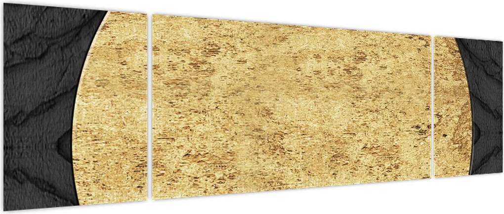 Obraz - Złota struktura N⁰2 (170x50 cm)