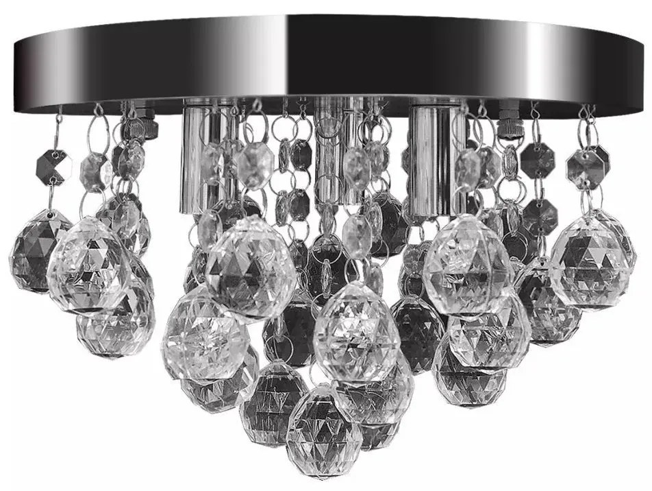 Lampa sufitowa glamour z kryształkami - 4X E972 E2-W31