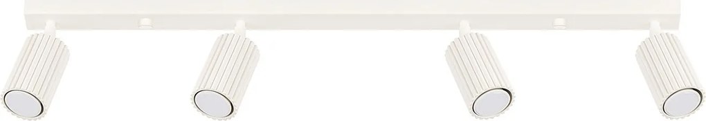 Lampa Sufitowa Minimalistyczny Karbon, Aluminium - 4 Źródło - L.81 X H.16.5 Cm - Beżowy