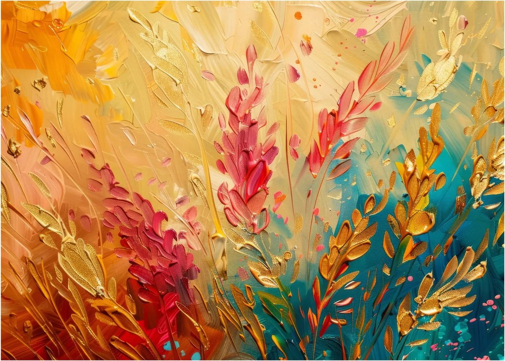 Obraz na szkle - Malowanie pola (70x50 cm)