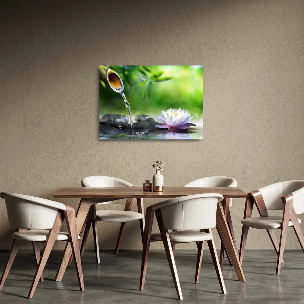 Obraz na szkle - Lotos (70x50 cm)