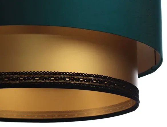 Zielono-złota lampa wisząca glamour nad stół - S423 L0-P94