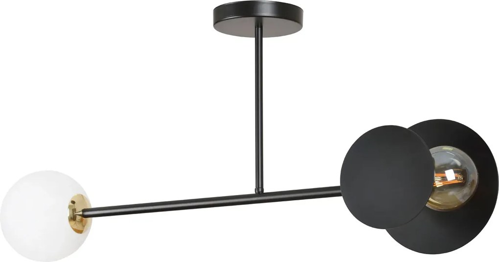 Czarna nowoczesna lampa sufitowa - D007 K1-B39
