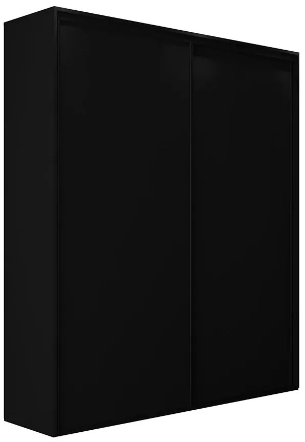 Czarna szafa przesuwna 200 cm C1-W06