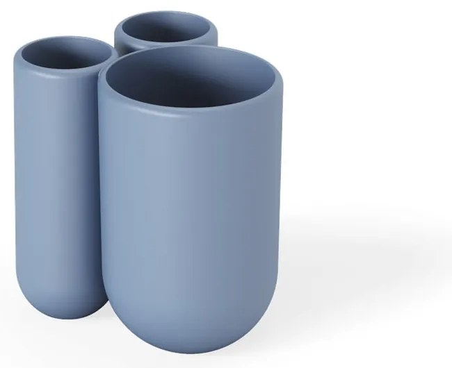 Niebieski plastikowy kubek na szczoteczki do zębów Touch – Umbra