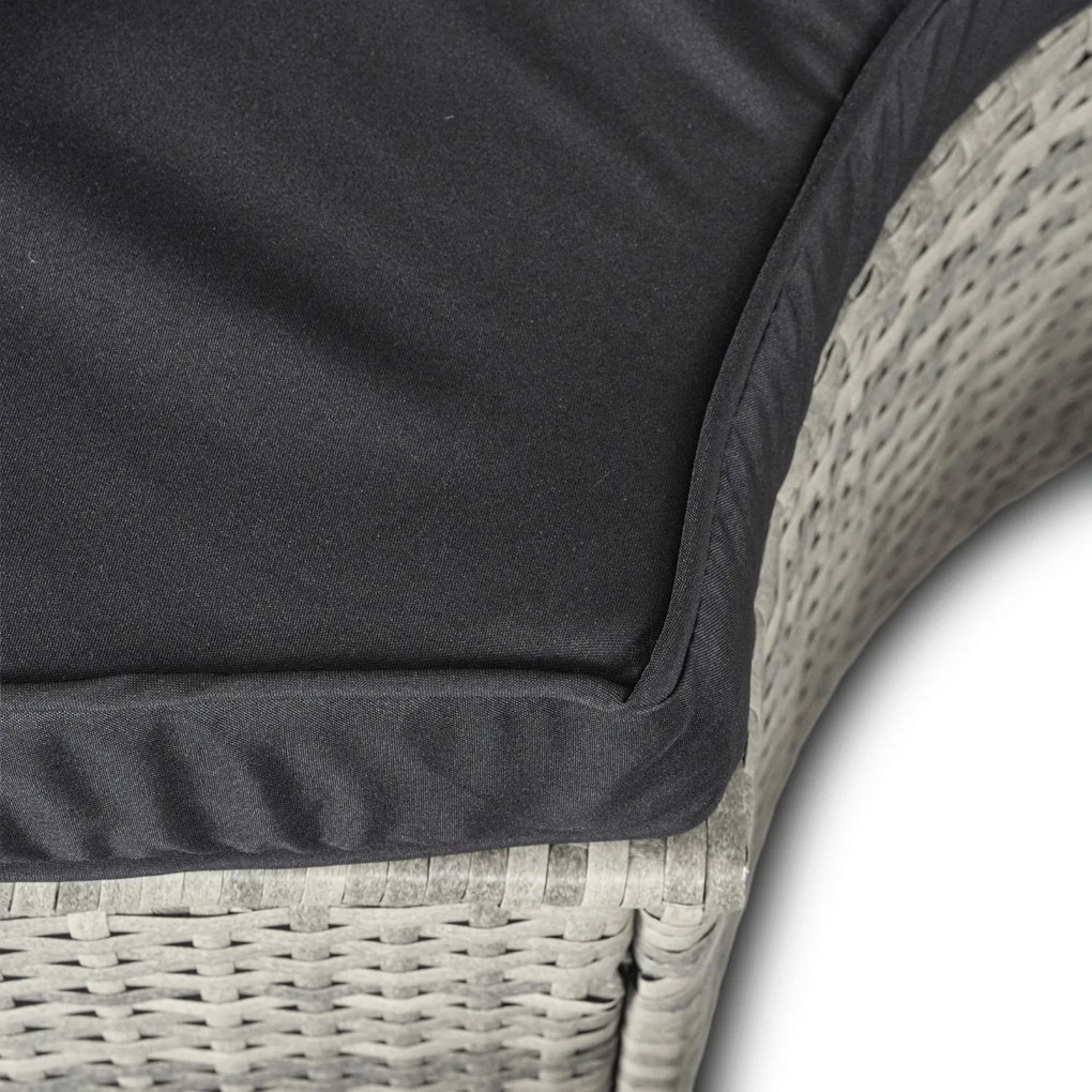 Zestaw modułowych mebli ogrodowych technorattan Island - łóżko ogrodowe