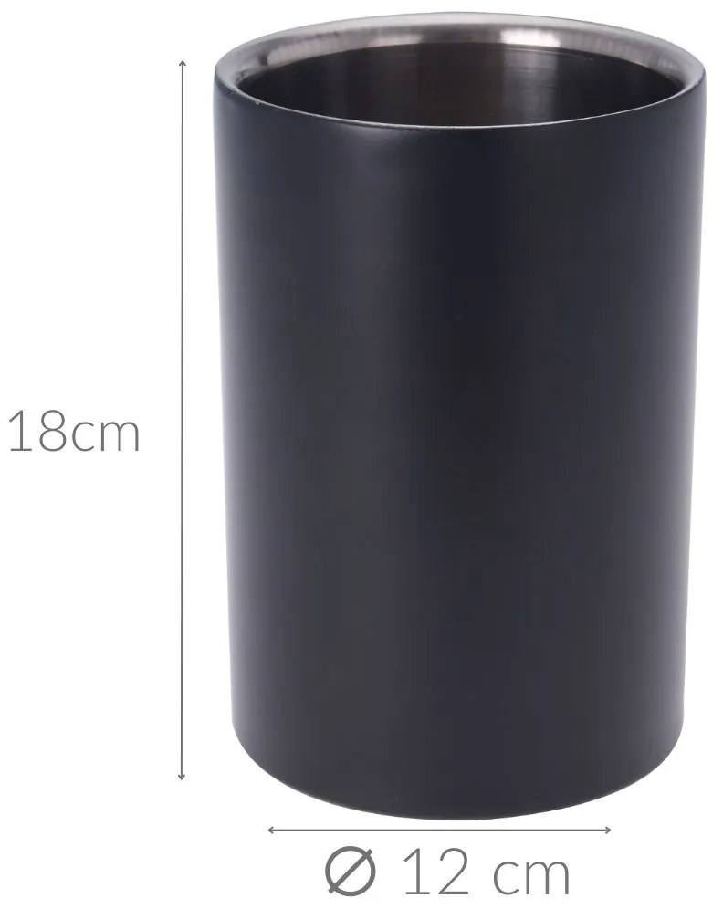 Stojak na wino COOLER, stal nierdzewna, 18 cm