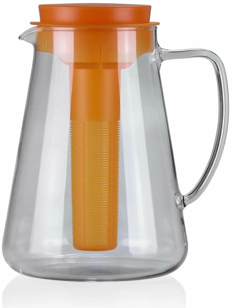 Tescoma Dzban z funkcją zaparzania i chłodzeniaTeo 2,5 l, pomarańczowy